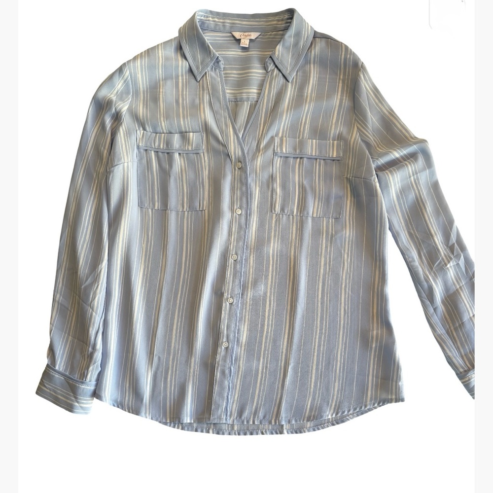 Candies women’s blue Striped Shirt Y2K